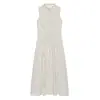 Vestido Redondo Elegante Feminino de Atacado Ins Europeu e Americano Transfronteiriço Nova Moda 2026 Manga Curta Zíper Slim Fit Poá