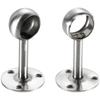 Brida Redonda de Acero Inoxidable para Tubo Colgador de Ropa de Armario Toallero Asiento Balcón Secado Colgador Lateral Accesorios de Ferretería