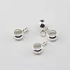 Conector de codo de latón de un bucle, agujero grande, tres vías, colgante abierto, anillos de conexión dorados y plateados, accesorios de cuentas para pulseras y tobilleras DIY