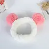 Diadema de alta gama personalizada de bola de panda, bola linda, franela para lavado de cara, maquillaje, deportes, diadema, pañuelo para la cabeza, venta al por mayor