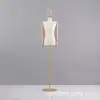 Loja de Roupas Rack de Modelo Feminino Vitrine Ombro Caído Cabeça Galvanizada Adereços de Modelo Rack de Exibição Corpo Inteiro Meio Corpo Peito Pequeno Modelo Feminino