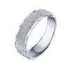 Anillo Abierto Esmerilado de Estilo Coreano de Venta Caliente Anillo Simple Personalizado Agresivo Florín Anillo para Dedo Índice Anillo con Forma para Hombre Plateado