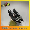 Sandalias de punta cerrada con tiras en V y espalda descubierta con pedrería, nuevo estilo de verano 2025, elegantes tacones altos negros de punta para mujer