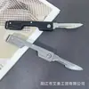 Navaja de Utilidad Portátil para Exteriores que se Puede Colgar con Llaves, Mini Navaja Plegable Afilada, Navaja para Cortar Papel y Grabado, Navaja Portátil para Abrir Cajas