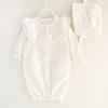 Ropa para Bebés Niñas, Monos de Manga Larga para Primavera y Otoño, Ropa para Bebés de 0 a 12 Meses, Monos de Color Sólido