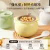 Tanque de Manteca de Cerámica de Grado Alimenticio, Tanque de Aceite Resistente a Altas Temperaturas con Tapa y Filtro, Contenedor Doméstico para Aceite de Carne y Aceite de Chile