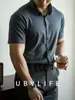 Camisa de Manga Corta Fresca de Seda de Hielo para Negocios Ligeros Secado Rápido para Hombre Primavera y Verano 2025 Camisa Casual de Color Sólido para Viajero
