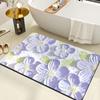 Alfombra de diatomeas transfronteriza para baño, antideslizante, para el hogar, sala de estar, dormitorio, puerta, resistente a la suciedad, absorbente