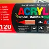 Marcador de pintura acrílica líquida directo bestseller transfronterizo con punta suave, diseño sin presión, para arte DIY de estudiante y pintura profesional