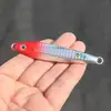 Jurel placa de hierro pez plomo jurel pequeño pesca en el mar lanzamiento desde la costa placa de hierro cebo artificial cebo luya anzuelo pesca marítima transfronteriza cebo de pico