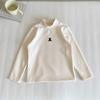 Nausicaä del Valle del Viento 2025 Nueva Ropa de Invierno para Niños Estilo Coreano Camiseta Térmica de Cuello Alto Medio para Niños y Niñas Camiseta con Forro Polar