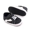Primavera y Otoño Nuevos Zapatos Casuales para Bebé Cuadros Blanco y Negro Enrejado Zapatos para Bebé Suela Suave Velcro Zapatos para Niño Pequeño Venta al Mayoreo 2658
