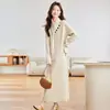 Cachecol Fashionável Novo Outono e Inverno Design de Saia Base Tricotada de Nicho Suéter Pulôver Solto Saia para Mulheres