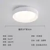 Luz de Pasillo Estilo Wabi-Sabi Japonés, Luz Creativa Retro con Veta de Madera de Nogal para Entrada, Lámpara de Techo Circular Minimalista Moderna