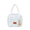 Bolsa de almuerzo fresca y sencilla, nuevo modelo transfronterizo, bolso de mano de moda de gran capacidad para el trabajo, versión coreana, bolsa de lona elegante de alta apariencia