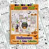 Compra directa transfronteriza de 10 hojas/paquete de pósteres para colorear de búsqueda de objetos divertidos, libros de dibujo educativos para niños, papel para colorear creativo