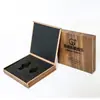 Memoria USB para Coche Caja de Madera de Gama Alta Empaque Caja para Memoria USB Patrón de Nogal Negro Caja para Memoria USB de Música sin Pérdida Caja Premium para Memoria USB
