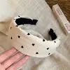 Estilo Coreano Estampado de Tela Estrella Corazón Aro Simple Moderno Para el Trabajo Accesorios para el Cabello Lujo Ligero Sensación de Alta Gama Versátil Tocado Venta al por Mayor