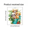 VA-M097 perrito pintado en maceta dormitorio sala de estar baño pegatinas decoración del hogar pegatinas de pared autoadhesivas venta al por mayor comercio exterior