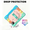 Xiaomi Pad7 11.2 pulgadas 3 en 1 Anticaídas PC+Silicona Soporte Giratorio 360 Grados Correa de Mano Funda Protectora