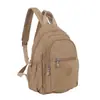 Mochila Pequeña para Mujer de Ocio Combinable Bolsa de Viaje Deportes Simple Multicapa Nylon Impermeable Mochila Escolar Pequeña