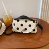 Bolsa de Ombro Única Estilo Fresco Novo Verão 2026, Bolsa Tote Nicho de Bolinhas, Bolsa Tote Casual Tendência, Nova Bolsa Feminina