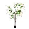 Planta Artificial de Jazmín Colgante para Sala de Estar, Vegetación Artificial Decorativa de Alta Gama, Planta y Árbol Falsos para Entrada y Exhibición en Ventana