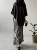 Camiseta casual de cuello redondo y manga corta estilo americano Beishan Tongshu para mujer, top casual holgado de longitud media 82296