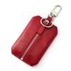 Bolsa de Moedas Estilo Boutique de Moda Couro Genuíno Couro Bovino de Primeira Camada Oleado e Encerado Porta-Chaves Universal Multifuncional para Carro