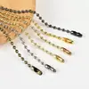 Cadenas de cuentas en stock para venta al por mayor, cadenas de cuentas de onda plateadas, cadenas de etiquetas, accesorios de colgantes, cadenas colgantes, cadenas para llaveros, cadenas para manualidades