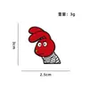 Broche Conejo Prisión Anime Animal Rojo Periférico Insignia de Metal Versátil Accesorio para Ropa Mochila Pin de Solapa Broche