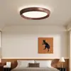 Lámpara de Dormitorio de Estilo Silencioso Lámpara de Techo Retro Lámpara Antigua para Habitación de Casa de Huéspedes Patrón Nogal Chino Lámpara Redonda para Dormitorio Principal