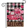 Bandera de Jardín Caliente Transfronteriza Día de San Valentín Amor Rojo Exterior Decorativa Lino Doble Cara Bandera de Jardín