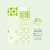 Poesía de Azúcar Papel Sintético Cinta Adhesiva Troquelada con Purpurina Serie de Puntos Polka Diario Básico Simple Material para Collage Pegatinas
