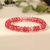 Pulseira de contas de ábaco de cristal multi-coloridas opcionais estilo popular 19cm5x8mm para homens e mulheres pulseira versátil atacado