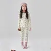 Ropa y Pantalones de Otoño para Niños Algodón Puro 5A Antibacteriano Traje de Ropa Interior Térmica para Niñas Suéter Básico de Algodón para Bebé Pijama Infantil