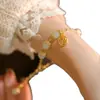 Diseño estilo palacio Pulsera de campana de jade anti-Hetian, Pulsera versátil vintage con carácter de fortuna, Sensación de alta gama, Ropa Hanfu para mujer, Lujo ligero, Pulsera de amistad