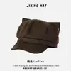 Gorra de visera de estilo newsboy de alta gama, moderna y genial, de nicho, con orejas de gato, para niñas coreanas, adecuada para primavera y otoño, hace que la cara se vea más pequeña, sombrero infantil lindo y divertido estilo caricatura