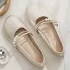 Zapatos de hada zapatos de vestir sencillos para mujer 2026 otoño nuevo estilo de fondo plano versátiles con falda zapatos de vestir para la noche sin cordones zapatos para conducir