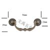 Manija Estrella de Bronce Manija Estrella de Cuatro Esquinas Caja de Regalo Caja de Madera Maciza Mango de Caja para Espadas Manija de Ferretería Retro