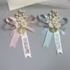 Padrinos Damas de Honor Boutonnières Novio Novia Ceremonia de Boda Corsages para los Padres Fiesta de Bienvenida Fiesta de Despedida Pulseras para Hermanos