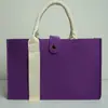 Bolsas de Feltro Atacado com Fitas, Bolsas Tote para Feiras de Negócios, Sacolas de Presente Promocionais, Logo Personalizável, Bolsas Tote Color Block