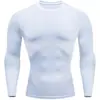 Tallas Asiáticas en Stock para Uso Doméstico: Camiseta de Entrenamiento de Ciclismo Fina de Manga Larga de Compresión, Elástica, Secado Rápido, Deportes al Aire Libre