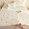 Colchón Antideslizante Cojín de Colchón Hogar Tatami Almohadilla Protectora Individual Alquiler Especial Bordado Funda de Cama Fina Juego de Tres Piezas