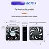 Ventilador de Refrigeração DC 7015 12V 24V Instrumento de Purificação Aquecedor Navegador de Carro Micro Ventilador Silencioso