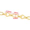Cadena de amor ovalada delgada de acero inoxidable cadena de moda collar DIY pulsera cadena en forma de corazón cadena para bolso cadena para colgar ropa