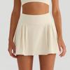 Falda de Tenis de Cintura Alta de Verano Dos en Uno para Mujer, Anti-Exposición, con Bolsillos, Plisada, Adelgazante, de Secado Rápido, Falda Corta de Fitness Yoga