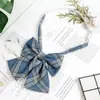 Pajarita Original Estilo JK para Mujer Cuadros Estilo Japonés Camisa Uniforme Traje de Marinero Estilo Preppy Cuello de Uniforme Escolar sin Pajarita Flor