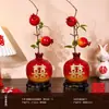 'Xi' Adorno de Carácter Jarrón Decoración Suministros para Bodas Compromiso Matrimonio Escritorio Sala de Estar Regalo para Pareja Nueva Decoración de Habitación de Boda