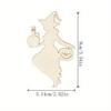 Rodajas de Madera en Blanco Sin Acabar Serie Playa Oceánica Forma de Flamenco Delfín Artesanías Decorativas de Madera en Stock